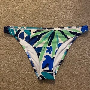 Aerie blue and green bikini bottoms